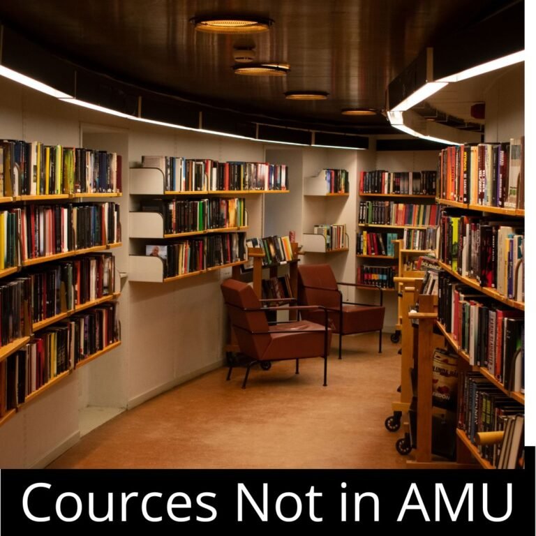 Cources Not in AMU