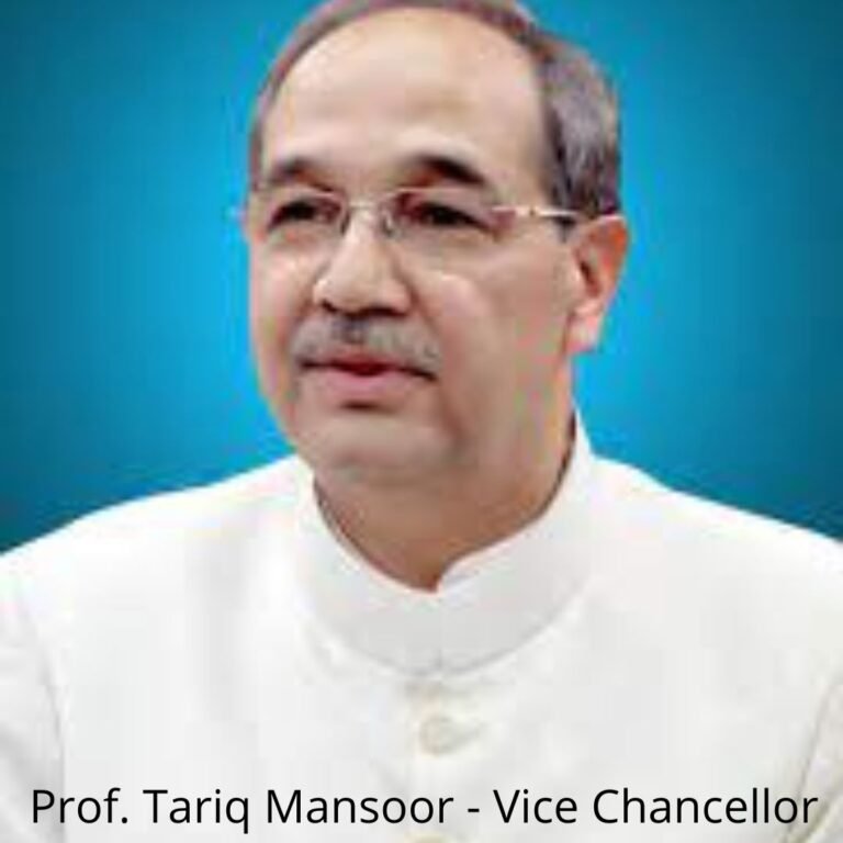 Prof. Tariq Mansoor - Vice Chancellor