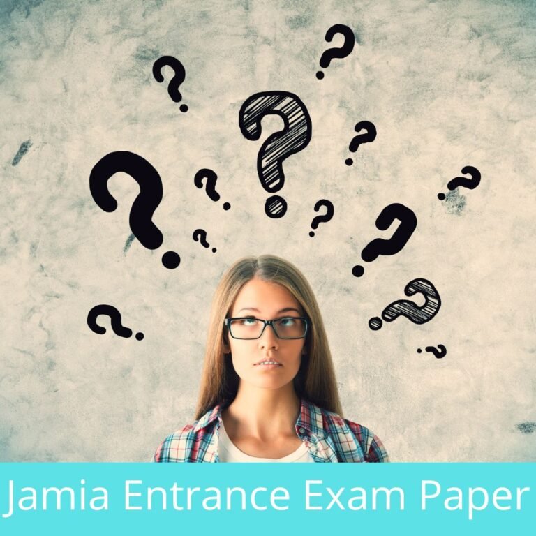 Jamia Entrance Exam Paper